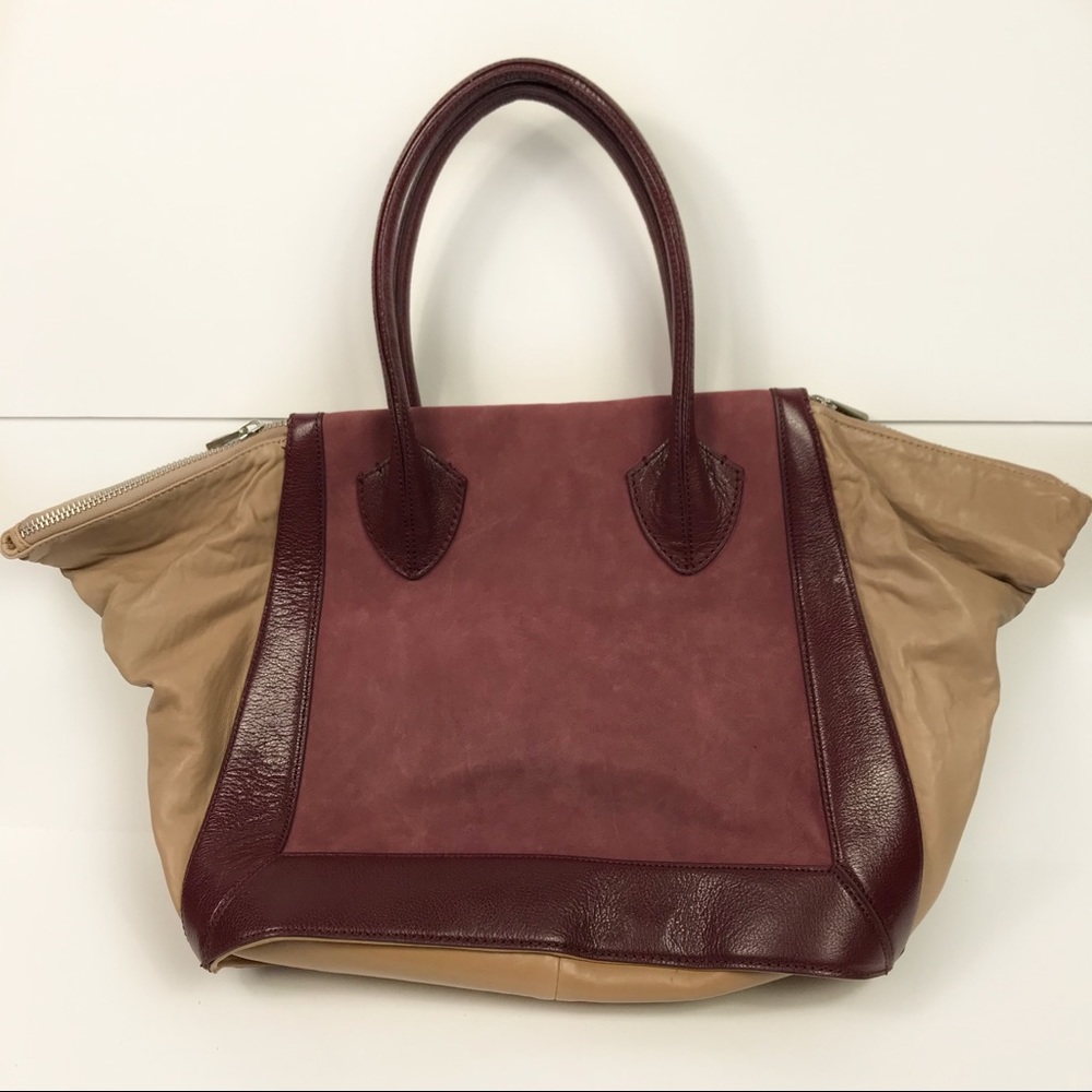 Pour La Victoire Madison Suede Leather Satchel Bag - Picture 6 of 8